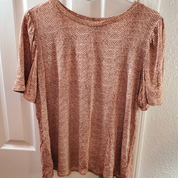 Free People Snake Skin Blouse - Picture 2 of 9